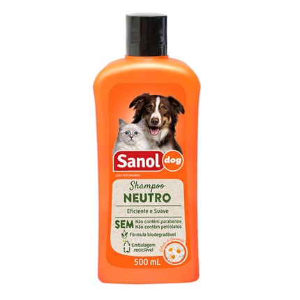 Shampoo Sanol Dog Neutro para Cães e Gatos 500ml