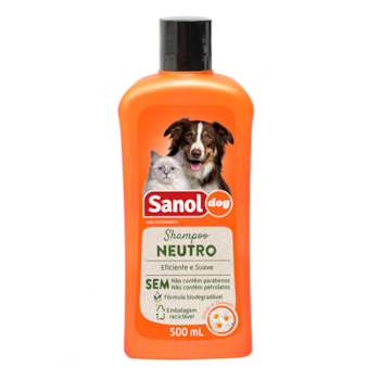 Shampoo Sanol Dog Neutro para Cães e Gatos 500ml - Imagem principal