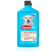 Shampoo Sanol Dog Pelos Claros para Cães e Gatos 500ml