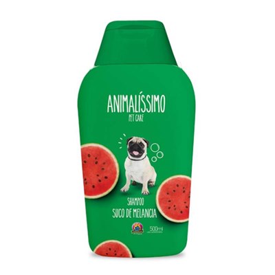 Shampoo Suco de Melancia Animalissímo para cachorros 500ml
