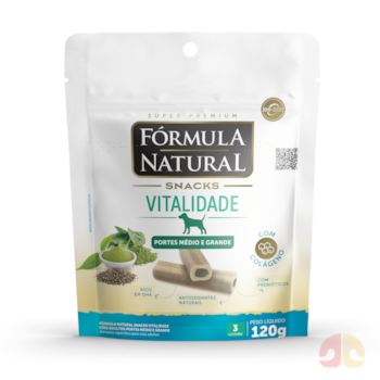 Snacks Fórmula Natural Vitalidade para Cães Adultos Portes Médio e Grande 120g - Imagem principal