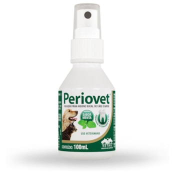 Solução Higiênica Bucal Periovet para Cachorros e Gatos 100ml - Imagem principal