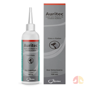 Solução Otológica Auritec 100ml para Cães e Gatos - Imagem principal