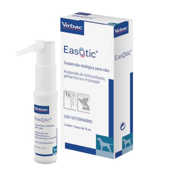 Solução Otológica Easotic Virbac 10ml para Cães e Gatos - Imagem principal