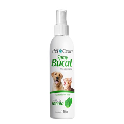 Spray Bucal Menta Pet Clean para Cães e Gatos 120ml