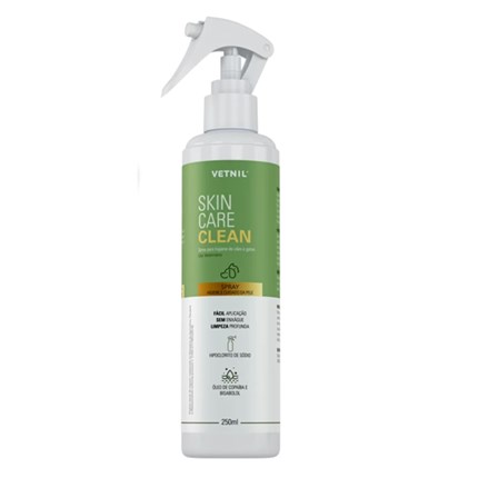 Spray Skin Care Clean Vetnil para Cães e Gatos 250ml