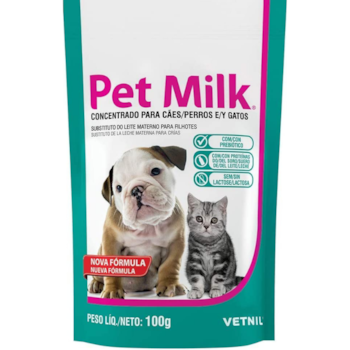 Substituto do Leite Pet Milk para Filhotes de Cachorros e Gatos 100g - Imagem principal
