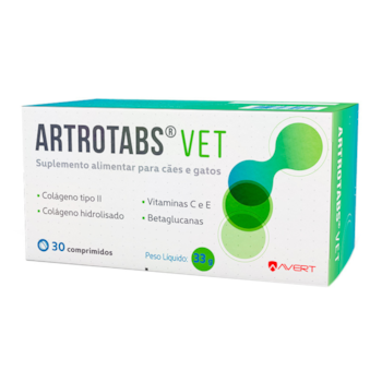 Suplemento Alimentar Artrotabs VET 30 Comprimidos para Cães e Gatos - Imagem principal