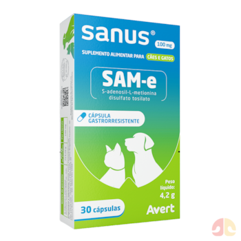 Suplemento Alimentar Avert Sanus 100mg para Cães e Gatos - Imagem principal