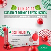 Suplemento Alimentar Cistimicin VET 30 Comprimidos para Cães e Gatos
