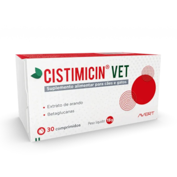 Suplemento Alimentar Cistimicin VET 30 Comprimidos para Cães e Gatos - Imagem principal