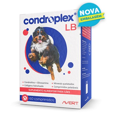 Suplemento Alimentar Condroplex LB Articulação para Cães 60 Comprimidos
