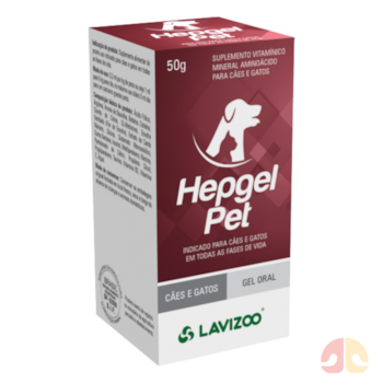 Suplemento Alimentar Hepgel Pet Lavizoo 50g para Cães e Gatos - Imagem principal