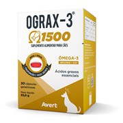 Suplemento Alimentar Ograx Ômega-3 1500 30 cápsulas para Cães