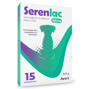 Suplemento Alimentar Serenlac 225mg para Cães e Gatos 15 Comprimidos - Imagem principal