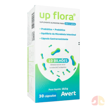 Suplemento Alimentar Up Flora Avert para Cães e Gatos 30 Cápsulas - Imagem principal