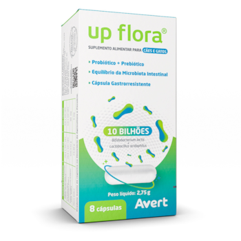 Suplemento Alimentar Up Flora com 8 Cápsulas para Cães e Gatos - Imagem principal