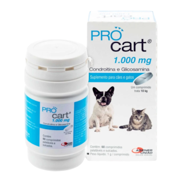 Suplemento Articular Pro Cart para Cachorros e Gatos com 60 comprimidos - Imagem principal