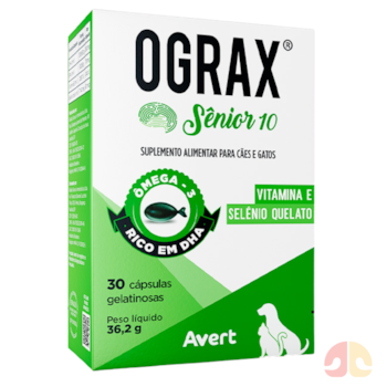 Suplemento Avert Ograx Sênior 10 para Cães e Gatos 30 Cápsulas - Imagem principal