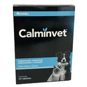 Suplemento Calminvet Para Cães e Gatos Com 20 Tabletes