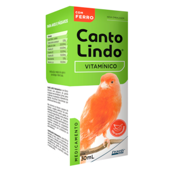 Suplemento Cantolindo Polivitamínico para Pássaros 20ml - Imagem principal