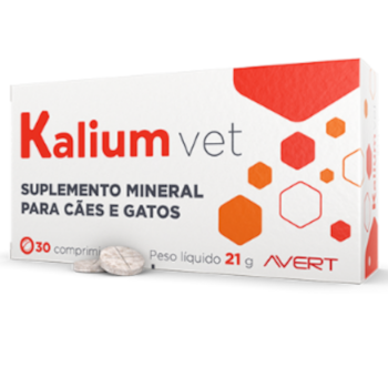 Suplemento Mineral Kalium Vet 30 comprimidos para Gatos - Imagem principal