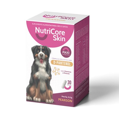 Suplemento Nutricore Skin Maxi 16,5gr para Cães e Gatos de 10 a 30 kg
