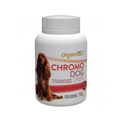 Suplemento Organnact Choromo Dog Tabs para Cães 18gr