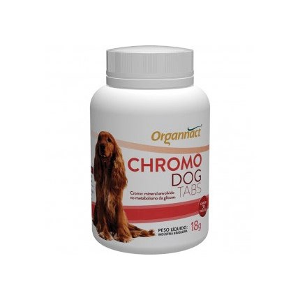 Suplemento Organnact Choromo Dog Tabs para Cães 18gr