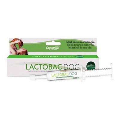 Suplemento Organnact Lactobac Dog Seringa 16gr
