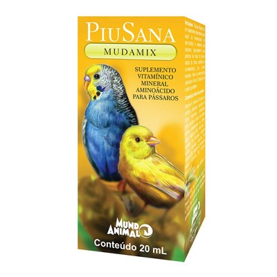 Suplemento Piusana Mudamix para Pássaros 20ml