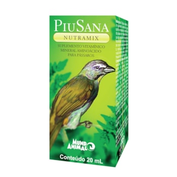 Suplemento Piusana Nutramix para Pássaros 20ml - Imagem principal