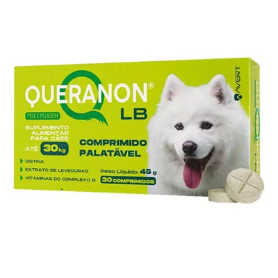 Suplemento Queranon LB para cachorros até 30kg com 30 comprimidos