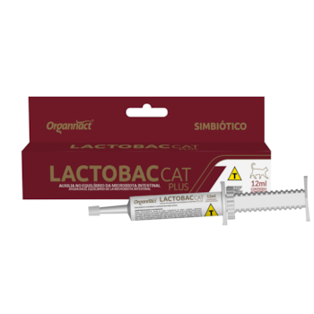 Suplemento Vitamínico Aminoácido Lactobac Cat Plus 12ml para Gatos - Imagem principal