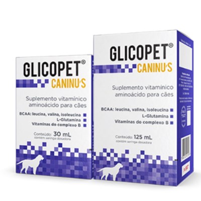 Suplemento Vitamínico Glicopet Caninus 30ml para Cães