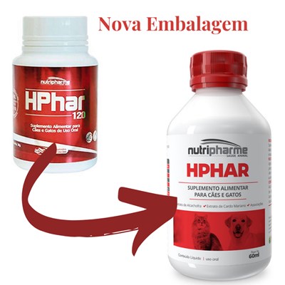 Suplemento Vitaminico HPHAR Suspensão Nutripharma para Cachorros e Gatos com 60ml
