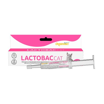 Suplemento Vitamínico Lactobac Cat 12gr para Gatos