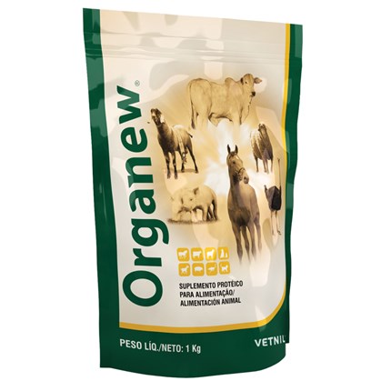 Suplemento Vitamínico Organew Forte para Cães, Gatos, Pássaros, Equinos, Ovinos e Suínos 1kg