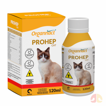 Suplemento Vitamínico Organnact Prohep Cat para Gatos 120ml - Imagem principal