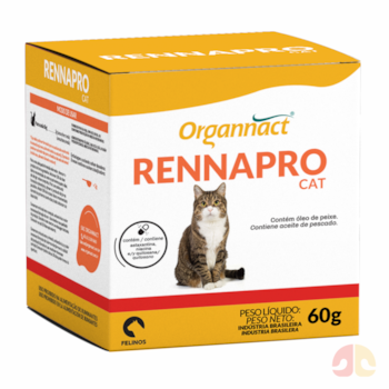 Suplemento Vitamínico Organnact Rennapro Cat para Gatos 60g - Imagem principal