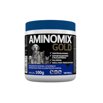 Suplemento Vitamínico Vetnil Aminomix Gold para Cachorros e Gatos 100gr - Imagem principal