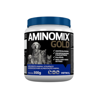 Suplemento Vitamínico Vetnil Aminomix Gold para Cachorros e Gatos 500gr - Imagem principal