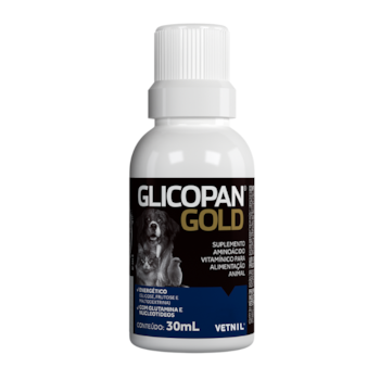 Suplemento Vitamínico Vetnil Glicopan Gold para Cachorros e Gatos 30 ml - Imagem principal