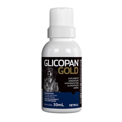 Suplemento Vitamínico Vetnil Glicopan Gold para Cachorros e Gatos 30 ml