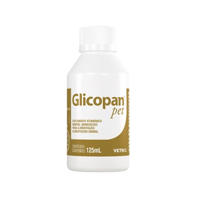 Suplemento Vitamínico Vetnil Glicopan Pet para Cachorros e Gatos 125ml