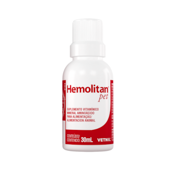 Suplemento Vitamínico Vetnil Hemolitan Pet para Cachorros e Gatos 30ml - Imagem principal