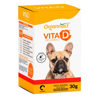 Suplemento Vitamínico Vita D Organnact para Cães 30gr