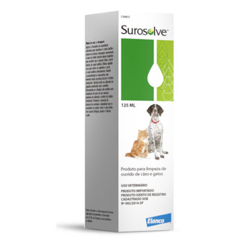 Surosolve Solução Auricular Liquido para Cachorros e Gatos 125ml - Imagem principal