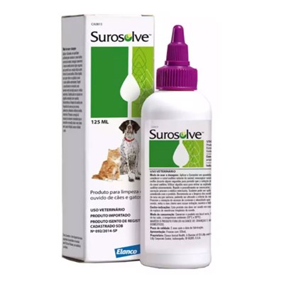 Surosolve Solução Auricular Liquido para Cachorros e Gatos 125ml