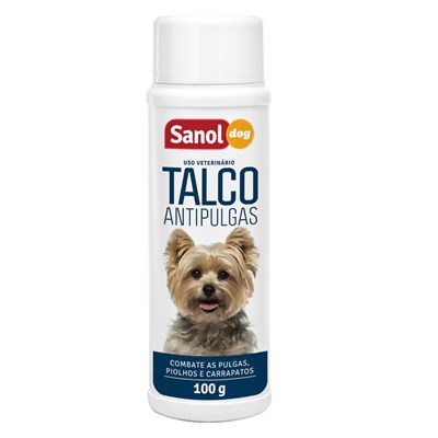 Talco Sanol Dog Antipulgas para Cães 100gr